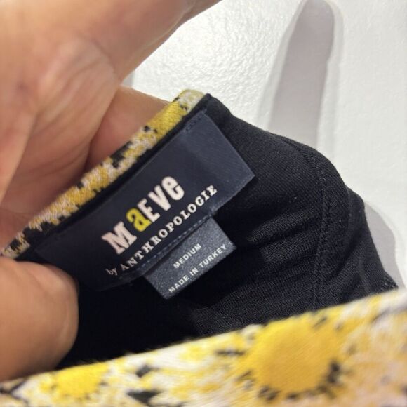 Maeve Anthropologie Button Side Top Floral  Size Medium Summer Spring Casual - Picture 5 of 7